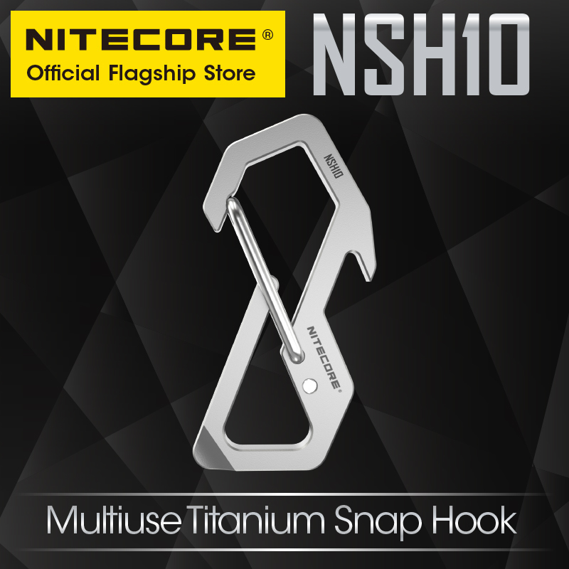 Edc Carry Kit - NITECORE NSH10 多用途チタンスナップフック 3-in-1 TC4 栓抜きマイナスドライバーキーホルダーバックパック