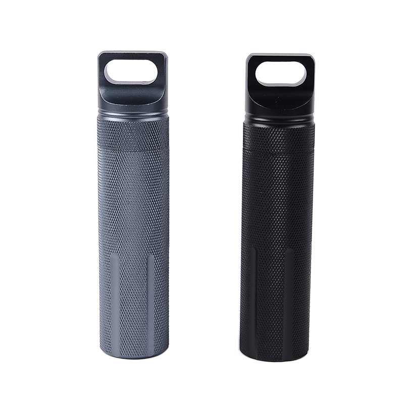 Pill Fob Capsule - 屋外用防水セルフレックスマスク,電池式,ドライボックス,気密保管容器,密閉ボトル
