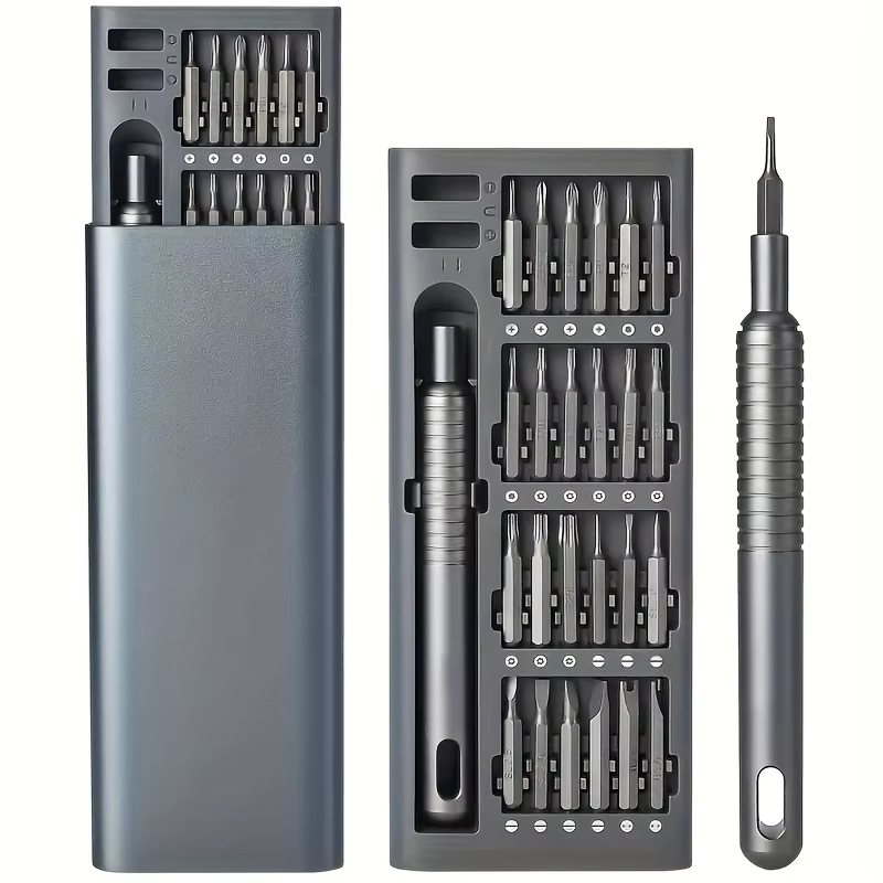 Micro Screwdriver Kit - 25 in 1 ミニドライバーセット フラットヘッドと十字型小型ドライバー付き 携帯電話/PC/カメラ用小型修理セット