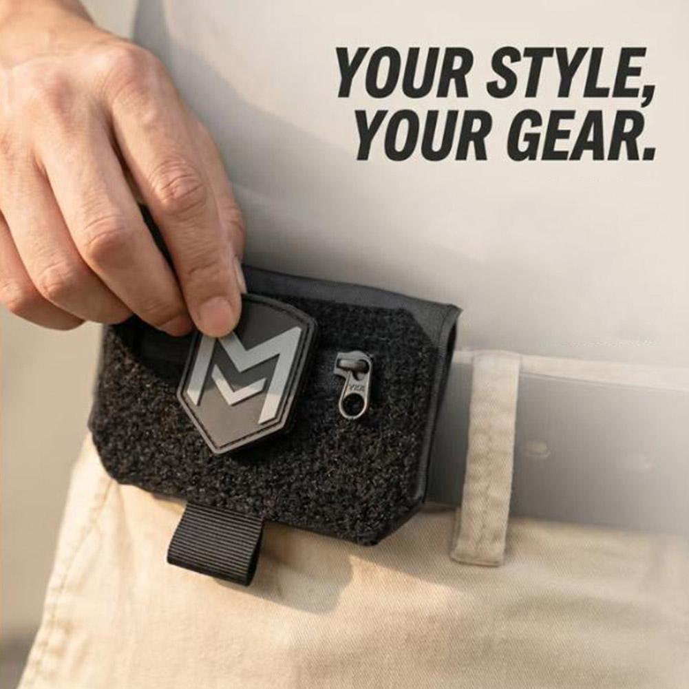 Edc Deep Carry - 隠しトラベルウエストポーチ、現金とカード用の盗難防止マネーベルト、コンパクトなEDCベルトバッグ、戦術的なセキュリティウォレット