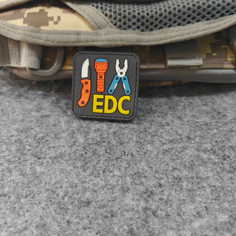 Edc Carry Kit - 2026年新作PVCパッチ、EDCモラールバッジ、衣類、帽子、バックパックなどに使用可能、フック＆ループ付き