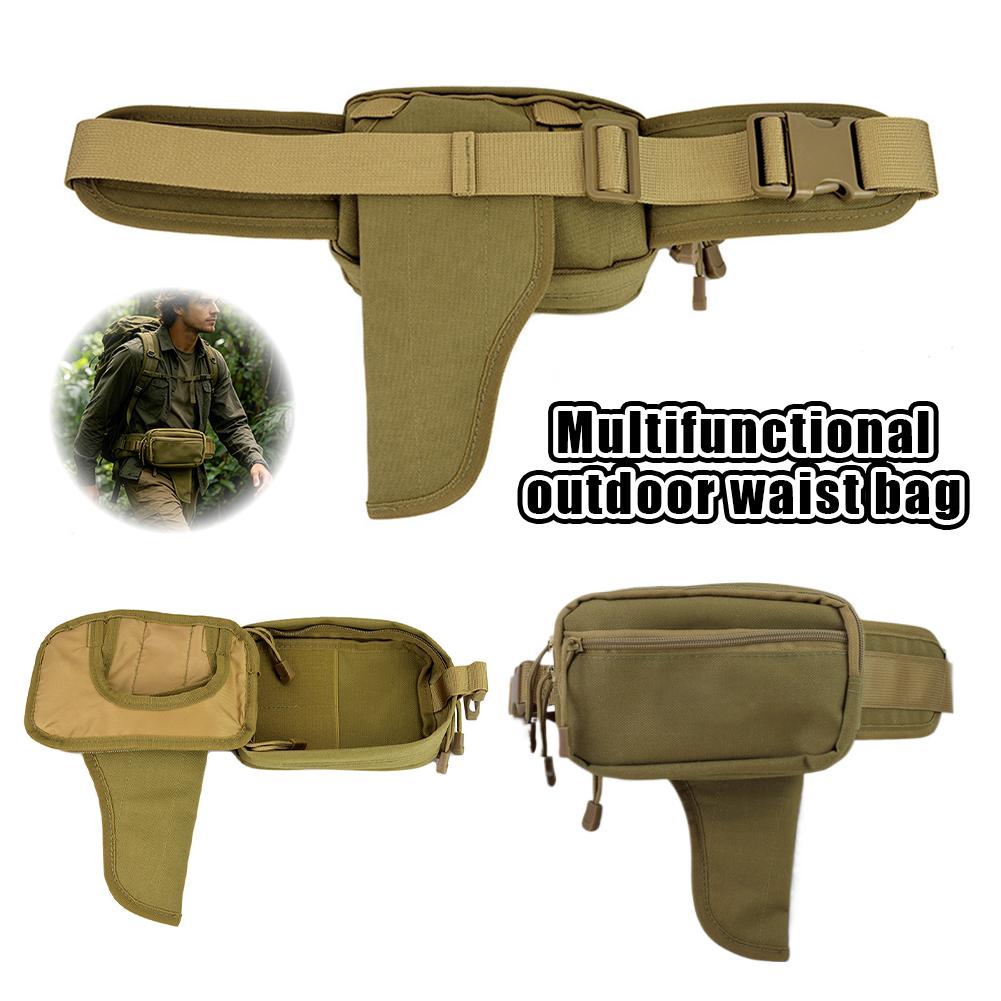 Edc Carry Bag For Men - 盗難防止隠しキャリーウエストパック、男性女性用EDCカジュアルファニーパック、隠しホルスターポケット付きアウトドアトラベルベルトバッグ
