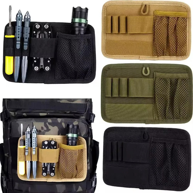 Edc Carry Kit - モジュール式フックループパネルEDCオーガナイザー - バックパック、ベスト、ハンティングアクセサリー、ユーティリティツール、機器用の内部分離ポーチ