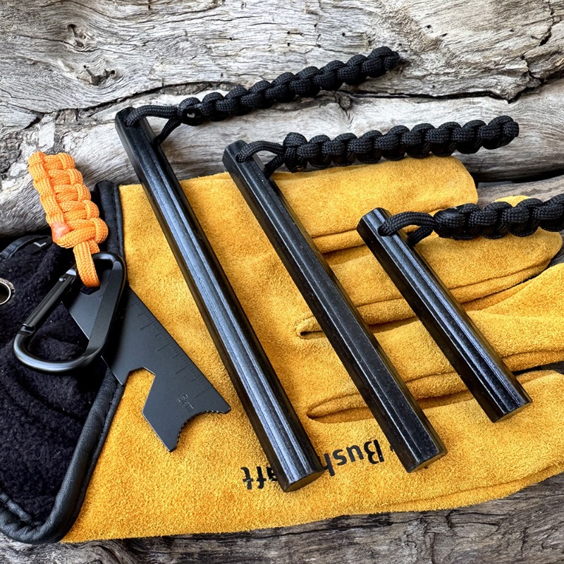 Ferro Rod Striker - 手織りロープ六角形フリントマグネシウムスティックアウトドアサバイバルフリントスティック荒野サバイバルフリントキャンプツール男性用ギフト