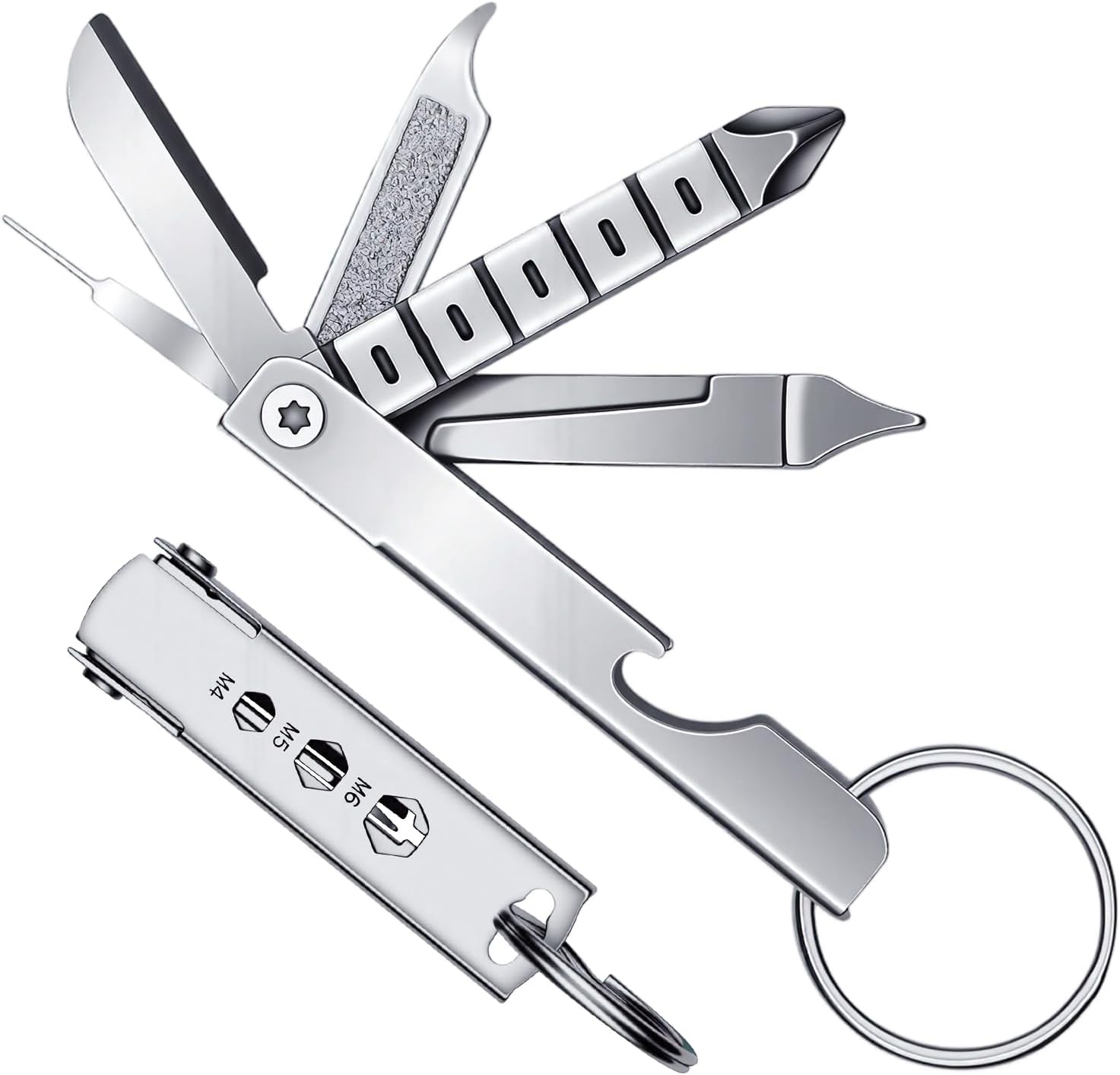 Micro Screwdriver Kit - ポータブルミニステンレス鋼ドライバーレンチ栓抜きコンビネーションツールセット屋外緊急EDC修理マルチツール