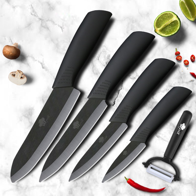 Pocket Knife Ceramic - セラミックナイフ包丁 3 4 5 6 インチジルコニア黒刃フルーツシェフナイフ野菜調理ツール