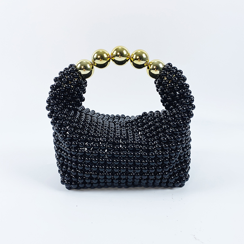 Edc Carry Bag - 手作りのビーズ織りアクリルイミテーションパールバッグは、ファッショナブルでエレガント、多用途、そして女性が持ち運ぶのに軽量です。