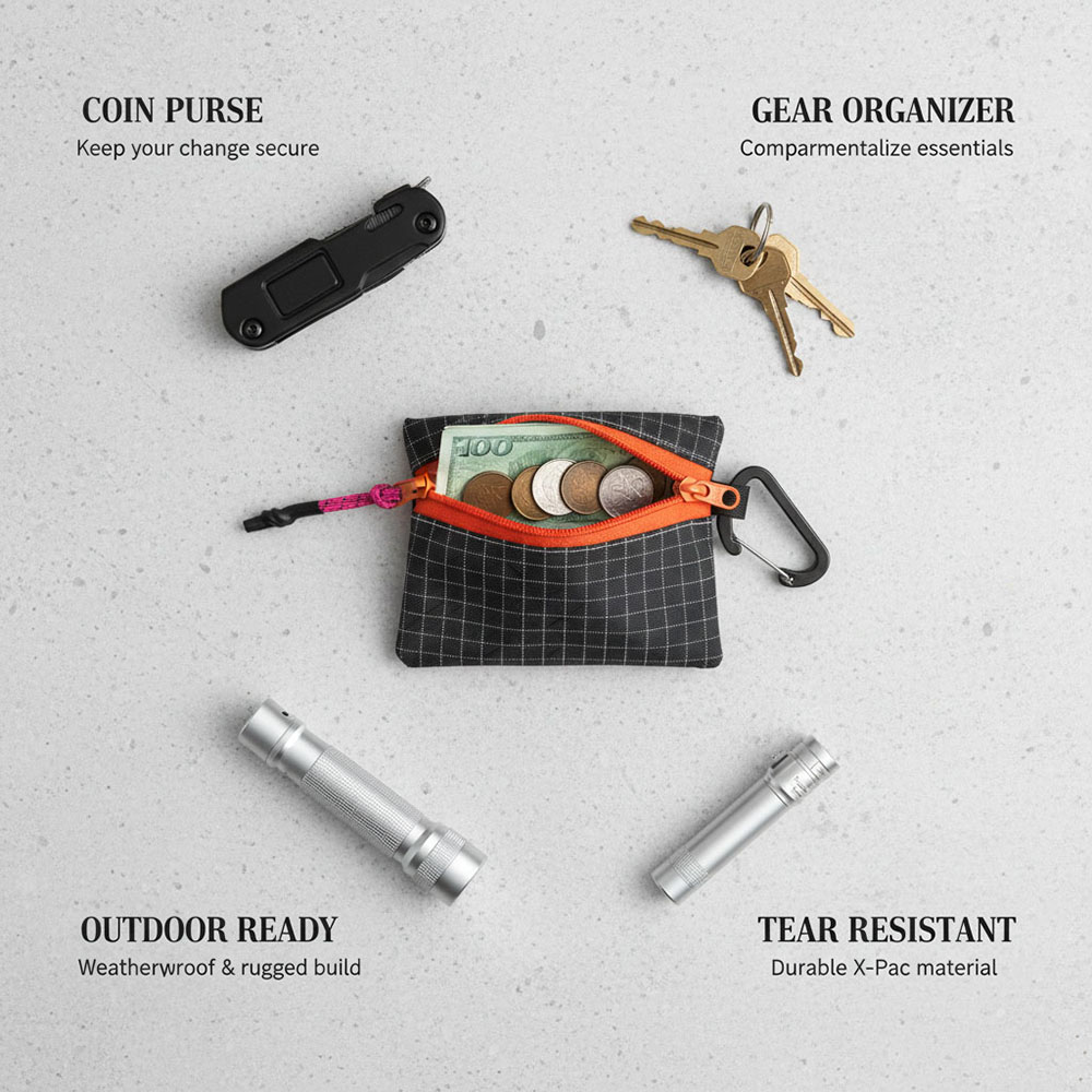 屋外用UHMWPE収納バッグ トレイルコインポーチ ミニアッ - Edc Carry Kit のレビューと価格