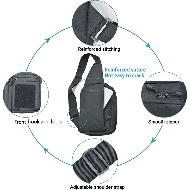 戦術的なピストルガンバッグ隠しキャリーガンホルスターハンドガ - Edc Concealed Carry Sling Bag のレビューと価格
