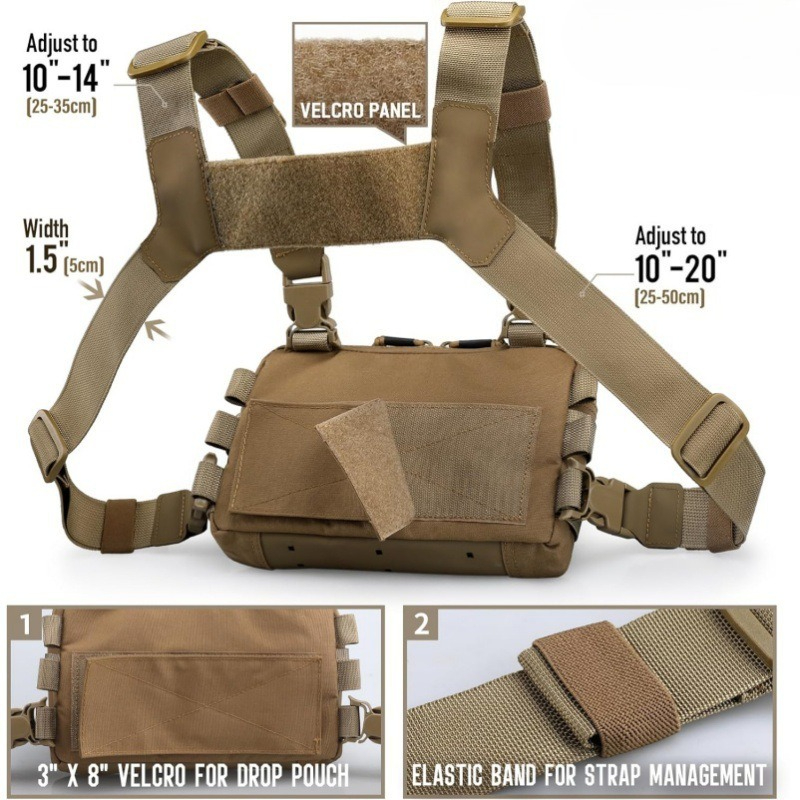 ストラップフィッシングベスト タクティカルチェストバッグ ア - Edc Carry Backpack のレビューと価格