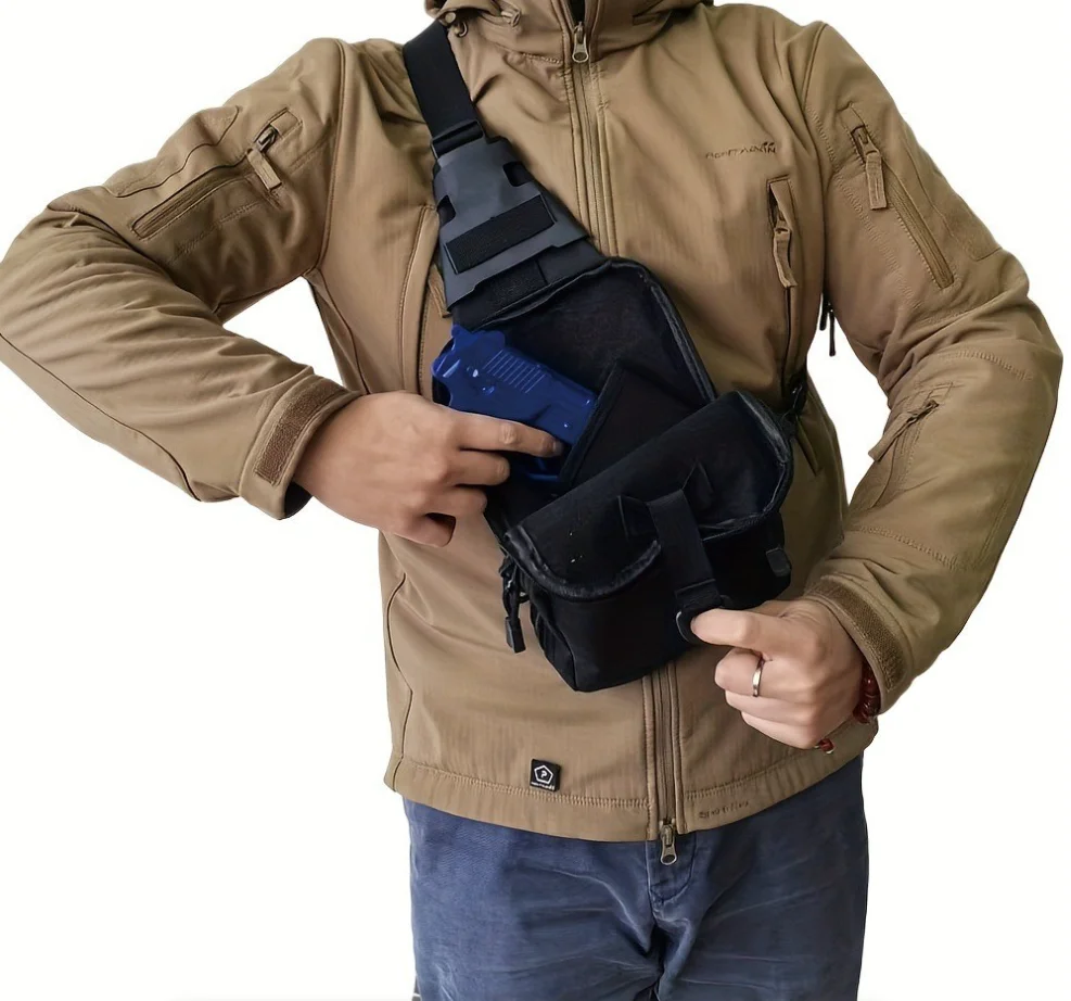 戦術的隠蔽型キャリースリングバッグ：EDC用クイックアクセス - Edc Concealed Carry Sling Bag のレビューと価格
