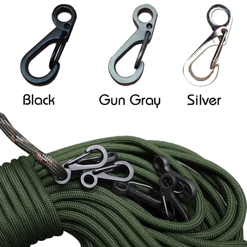 10 ピース/ロットミニカラビナパラコード戦術ギアフックキー - Edc Carry Kit のレビューと価格