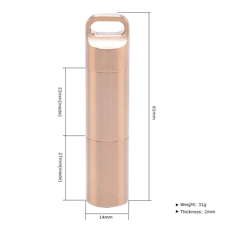 防水真ちゅう製収納容器,気密ドライボックス,ピルカプセル,医 - Pill Fob Capsule のレビューと価格