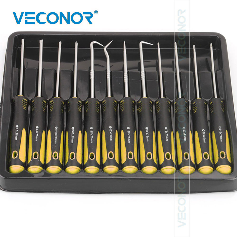 12 個フックオイルシール燃料シール O リング取り外しツー - Micro Screwdriver Kit のレビューと価格