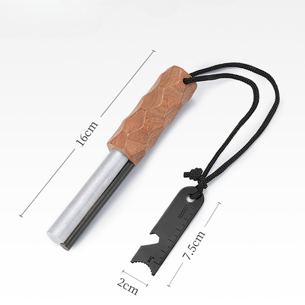 アウトドアフリント屋外点火マグネシウムスティック荒野サバイバ - Ferro Rod Striker のレビューと価格