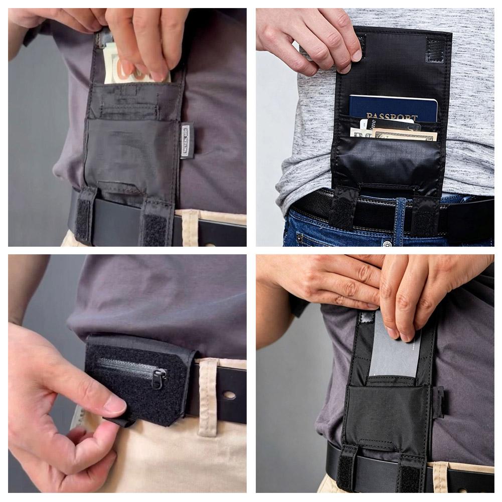 隠しトラベルウエストポーチ、現金とカード用の盗難防止マネーベ - Edc Deep Carry のレビューと価格