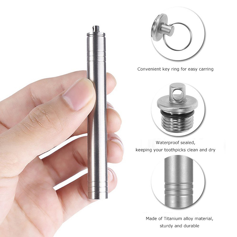 チタン製ピルカプセルケース 密閉防水保管容器 ドライボックス - Pill Fob Capsule のレビューと価格