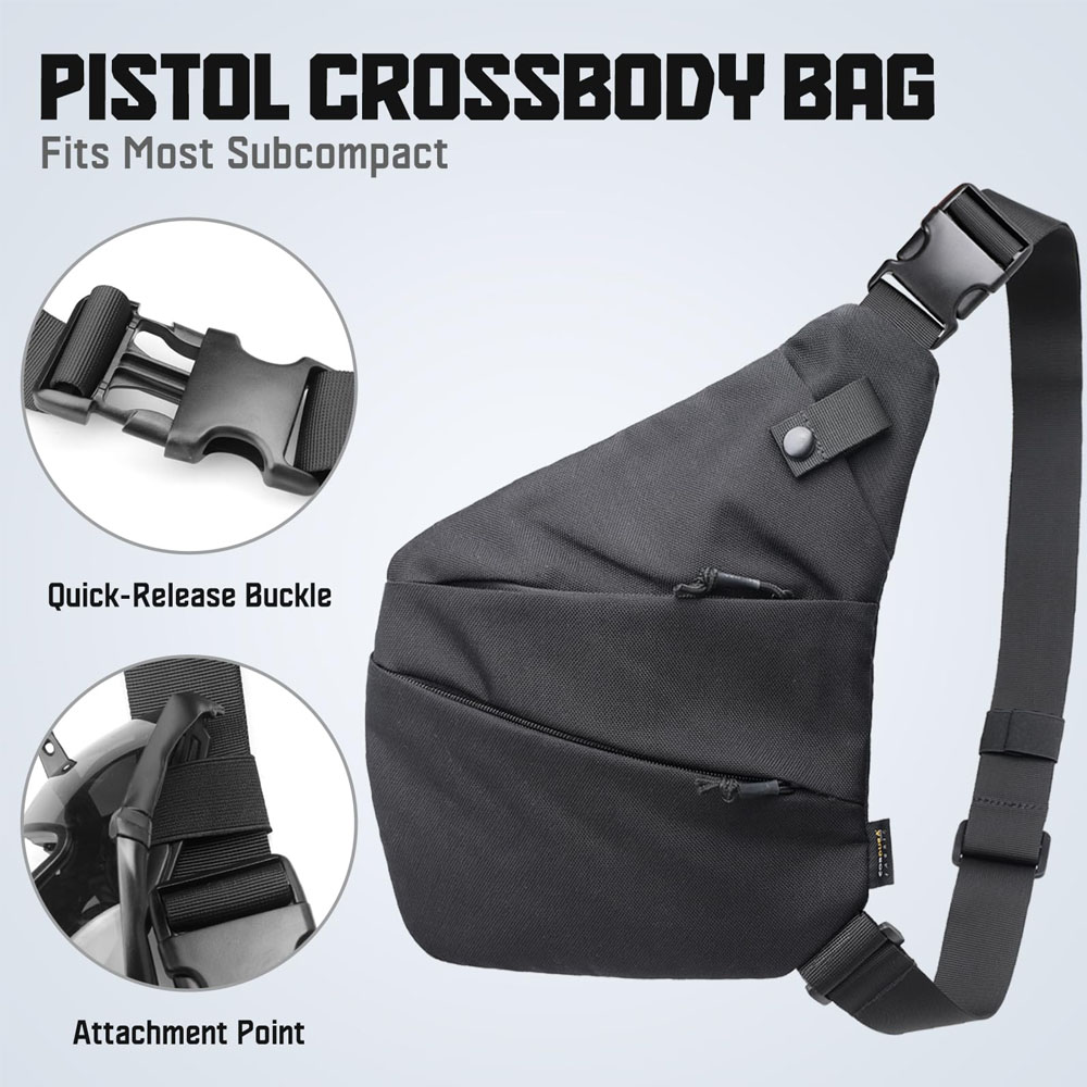 隠し戦術ピストルバッグ,メンズクロスボディバッグ,ピストルケ - Edc Carry Pistols のレビューと価格