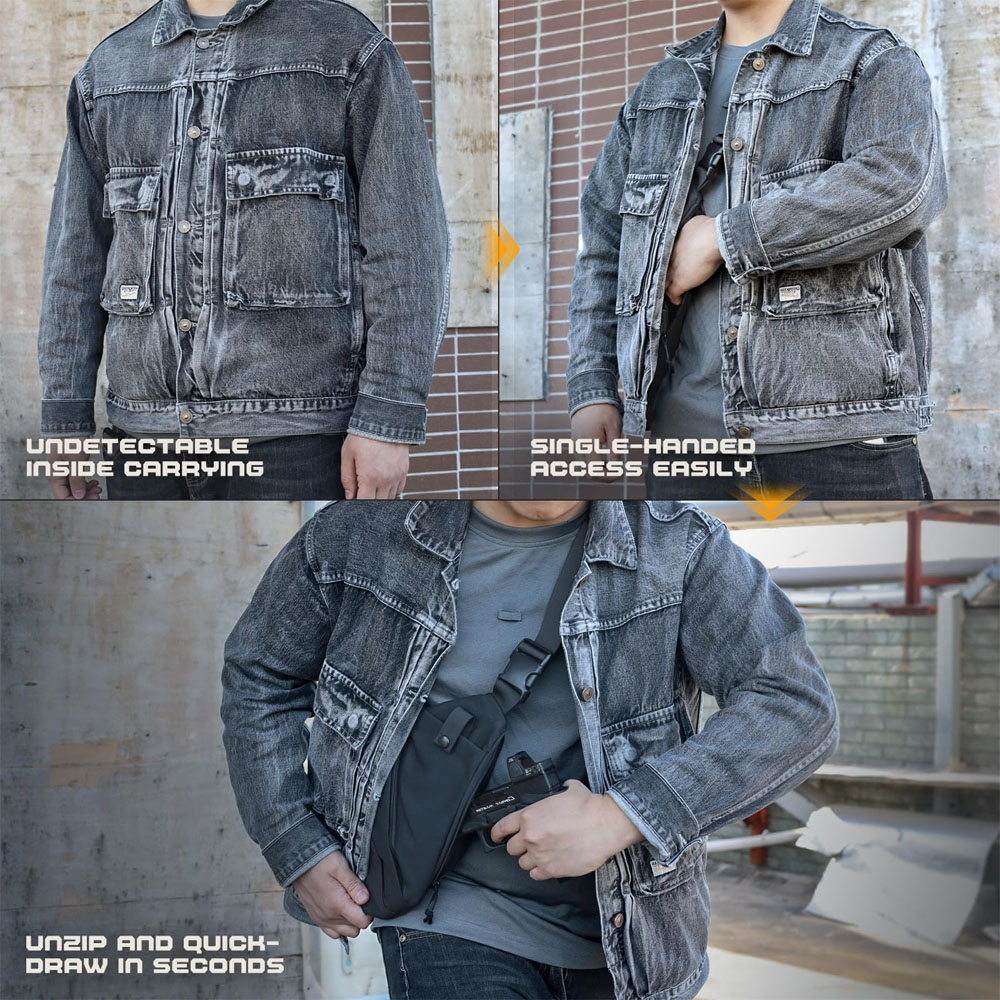 隠し戦術ピストルバッグ,メンズクロスボディバッグ,ピストルケ - Edc Carry Pistols のレビューと価格