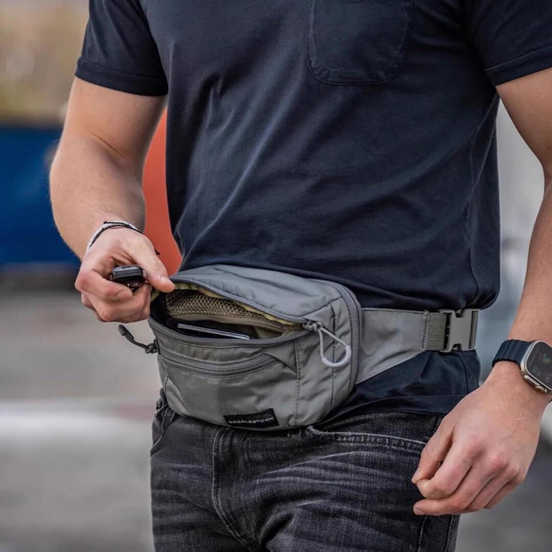 メンズベルトバッグ、調節可能なストラップ付きウエストバッグ、 - Edc Carry Bag For Men のレビューと価格