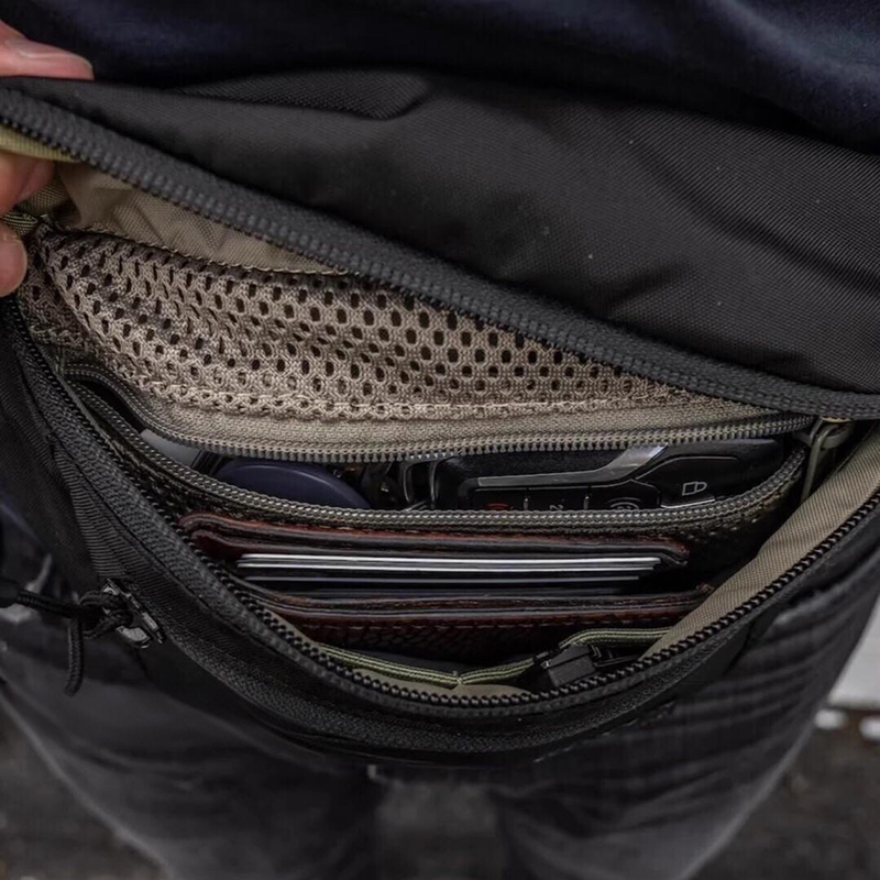 メンズベルトバッグ、調節可能なストラップ付きウエストバッグ、 - Edc Carry Bag For Men のレビューと価格