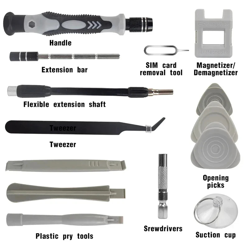 ポータブル115in1磁気ドライバーセットミニ精密修理キット - Micro Screwdriver Kit のレビューと価格