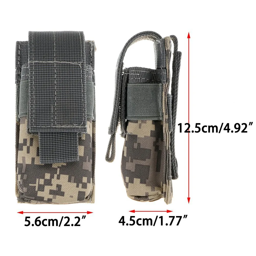 Molle 戦術 M5 懐中電灯ポーチ 9 ミリメートルシン - Edc Carry Holster のレビューと価格