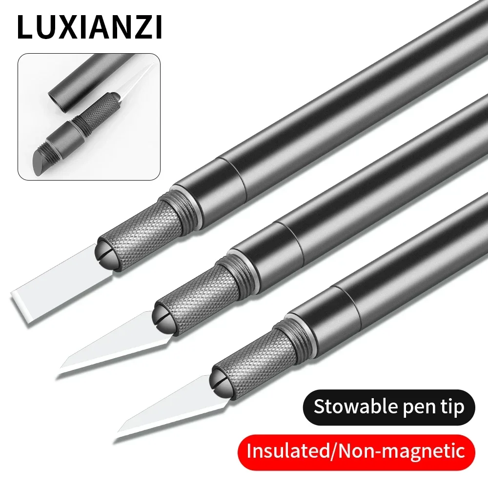 LUXIANZI セラミック刃彫刻ナイフアルミ合金ノンスリッ - Pocket Knife Ceramic のレビューと価格