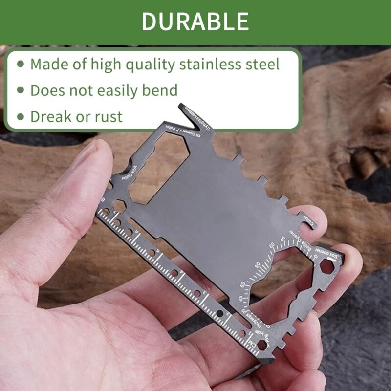 マルチツール46 in 1クレジットカードサイズ屋外キャンプ - Multitool Credit Card のレビューと価格