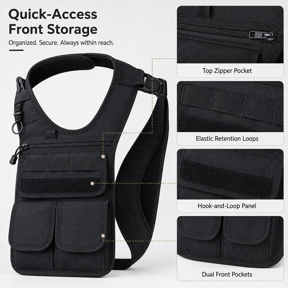 戦術的な隠しアンダーアームツールバッグ MOLLEマルチポケ - Edc Concealed Carry Sling Bag のレビューと価格