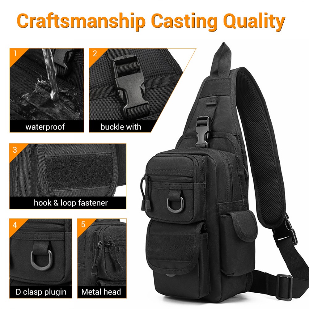 戦術ピストルバッグ隠しキャリーガンバッグクロスボディスリング - Edc Carry Backpack のレビューと価格
