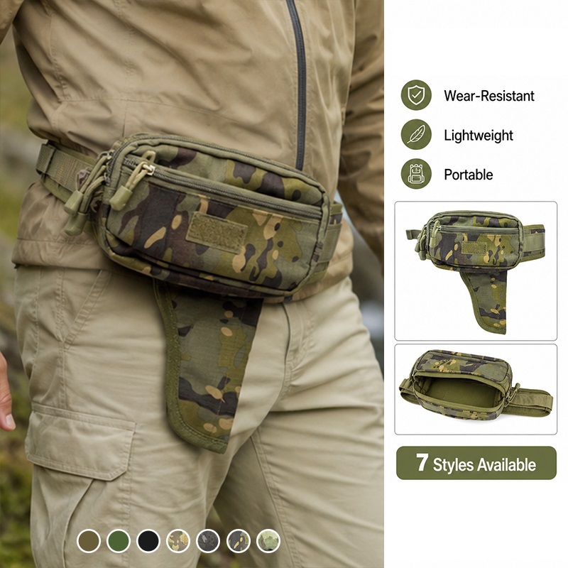 多機能ウエストバッグナイロン隠しキャリーホルスターEDCベル - Edc Carry Bag For Men のレビューと価格