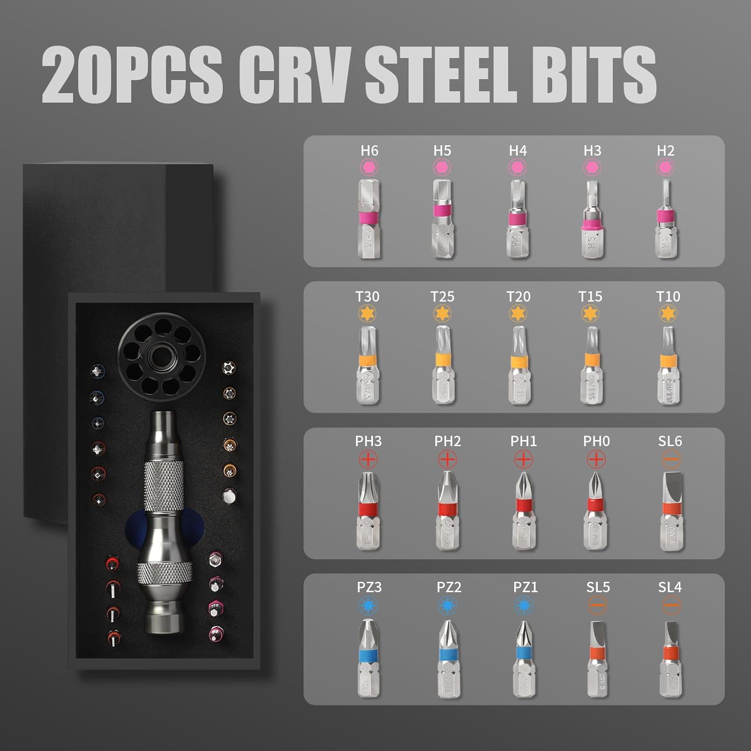 ユニバーサル22-in-1精密ドライバービットセット（360 - Micro Screwdriver Kit のレビューと価格