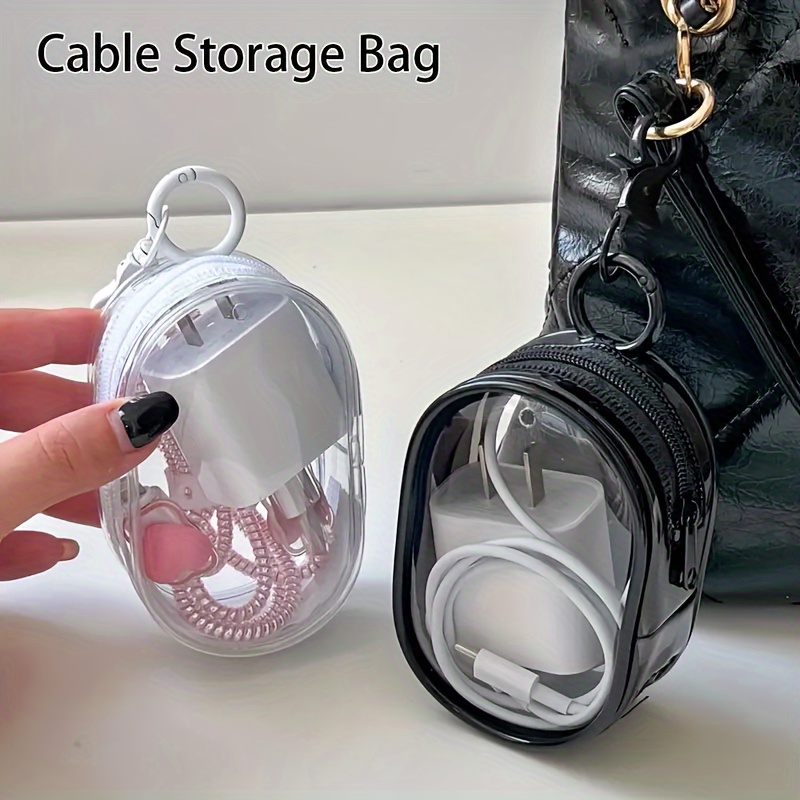 イヤホン、携帯電話、旅行用ケーブル用のケーブル充電器オーガナ - Cable Winder Keychain のレビューと価格